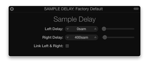 sample delay logic pro x